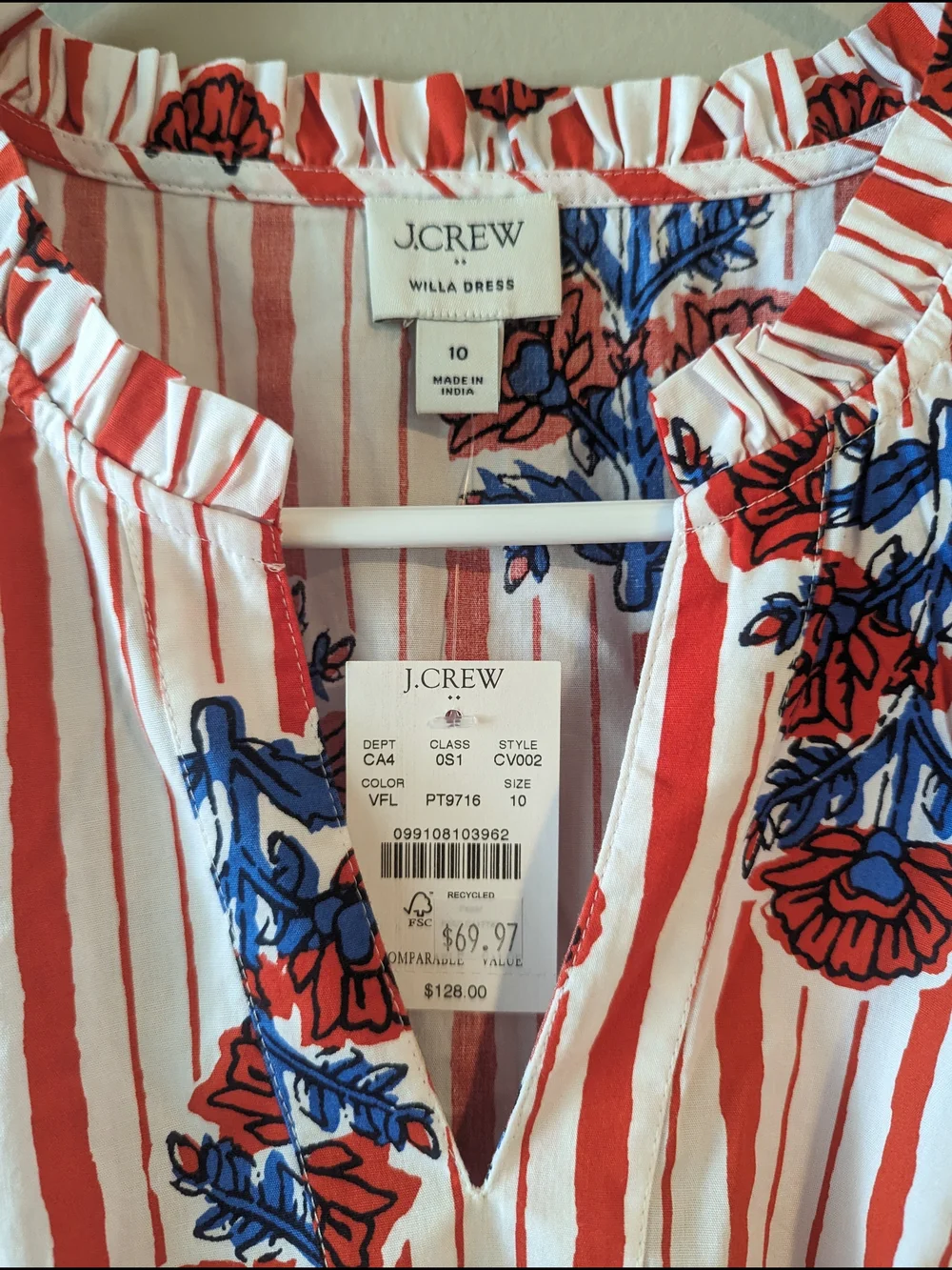 J.Crew Willa Dress, Women's Size 10